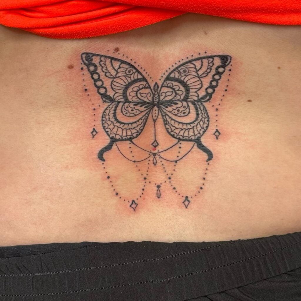 Mandala Butterfly Tattoo