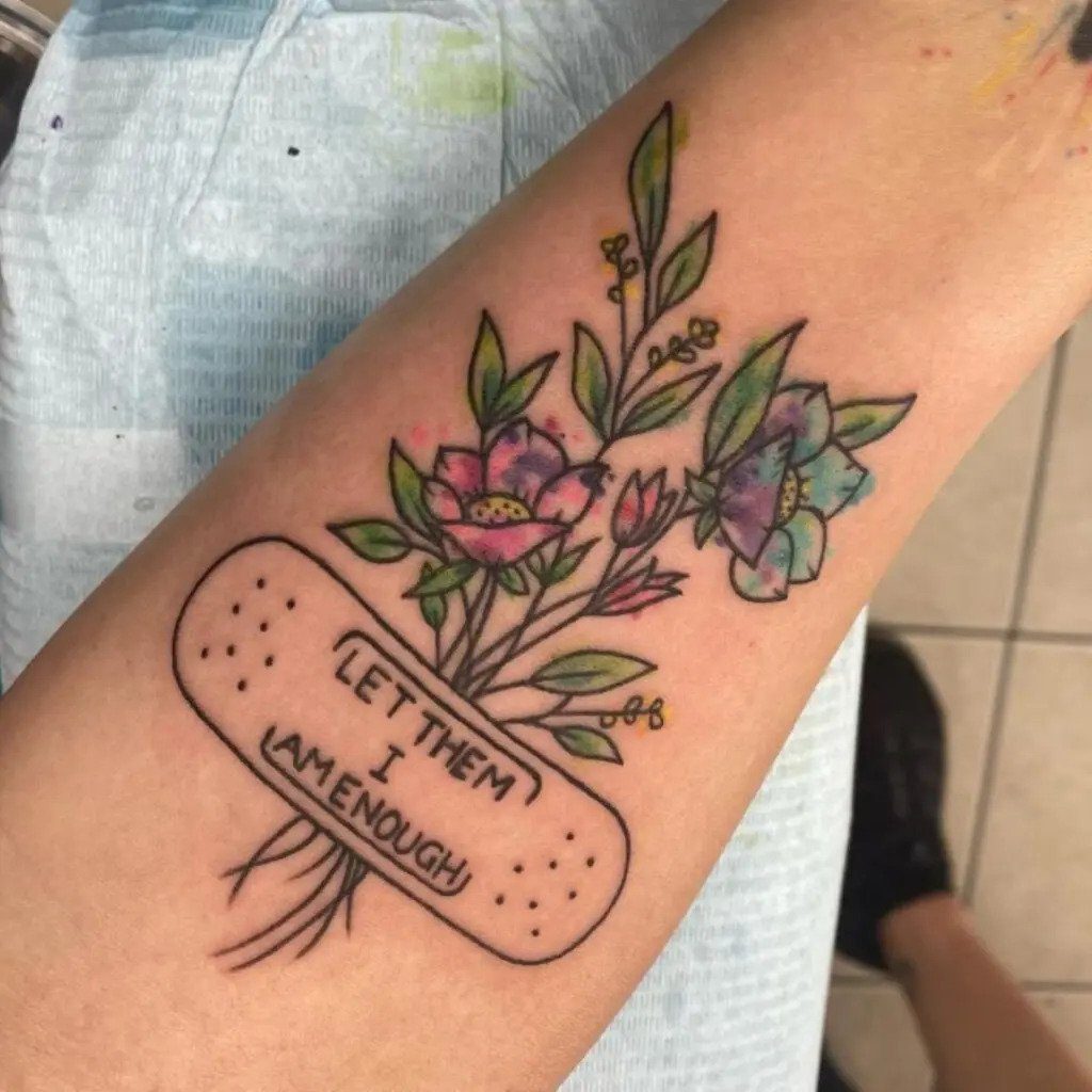 Tattoo With Flowers