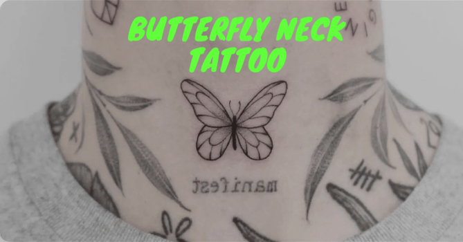 Butterfly neck Tattoo
