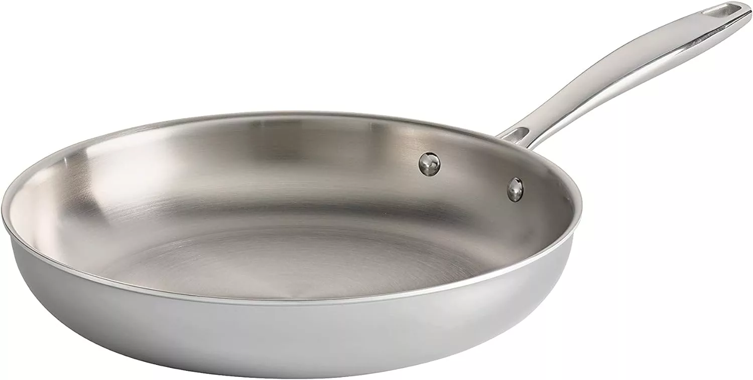 Tramontina Fry Pan Stainless Steel Tri-Ply Clad 10-Inch