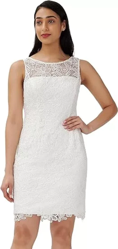 Adrianna Papell Women's Guipure Lace Sheath Dress