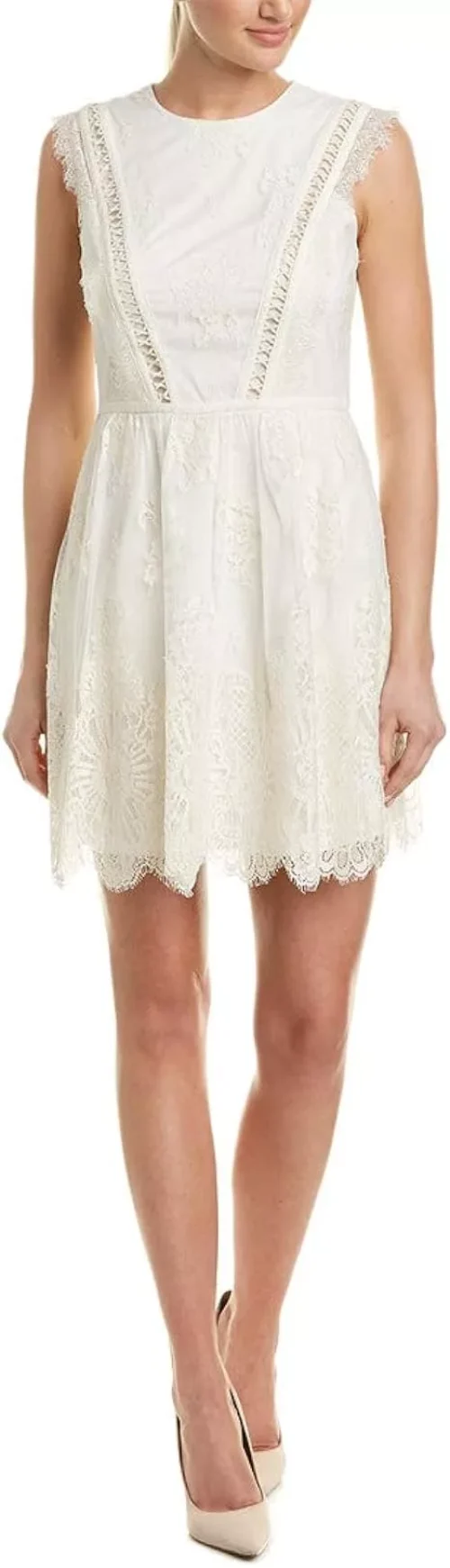 Aidan by Aidan Mattox Women's Sleeveless Lace Cocktail Dress
